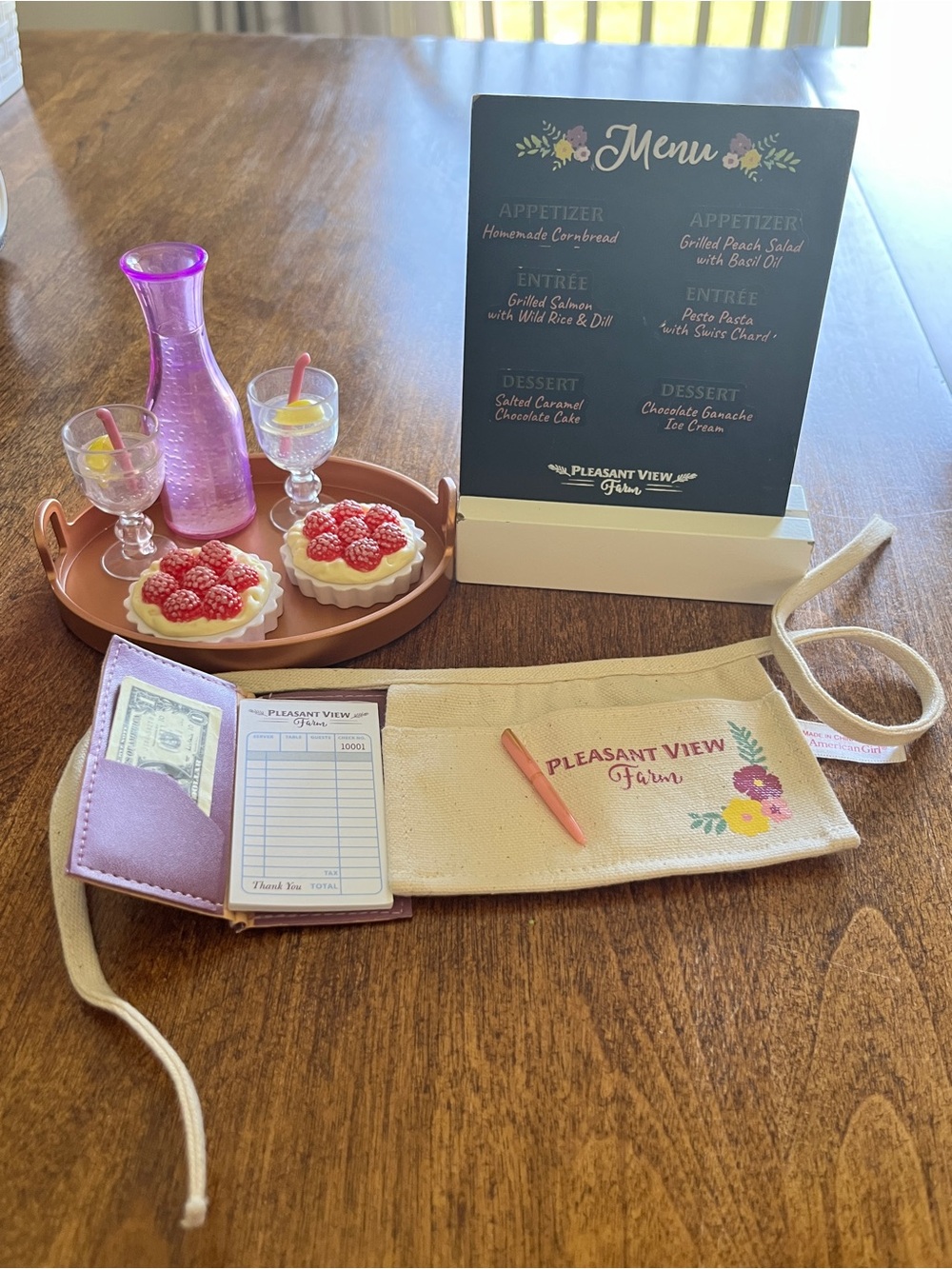 American Girl Blair’s Restaurant Accessories – Complete set